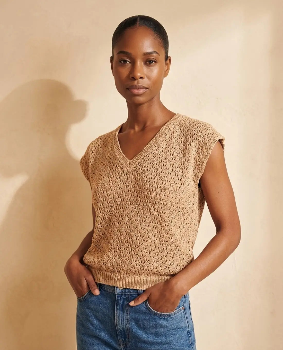 MODÈLE DÉBARDEUR FEMME HABI