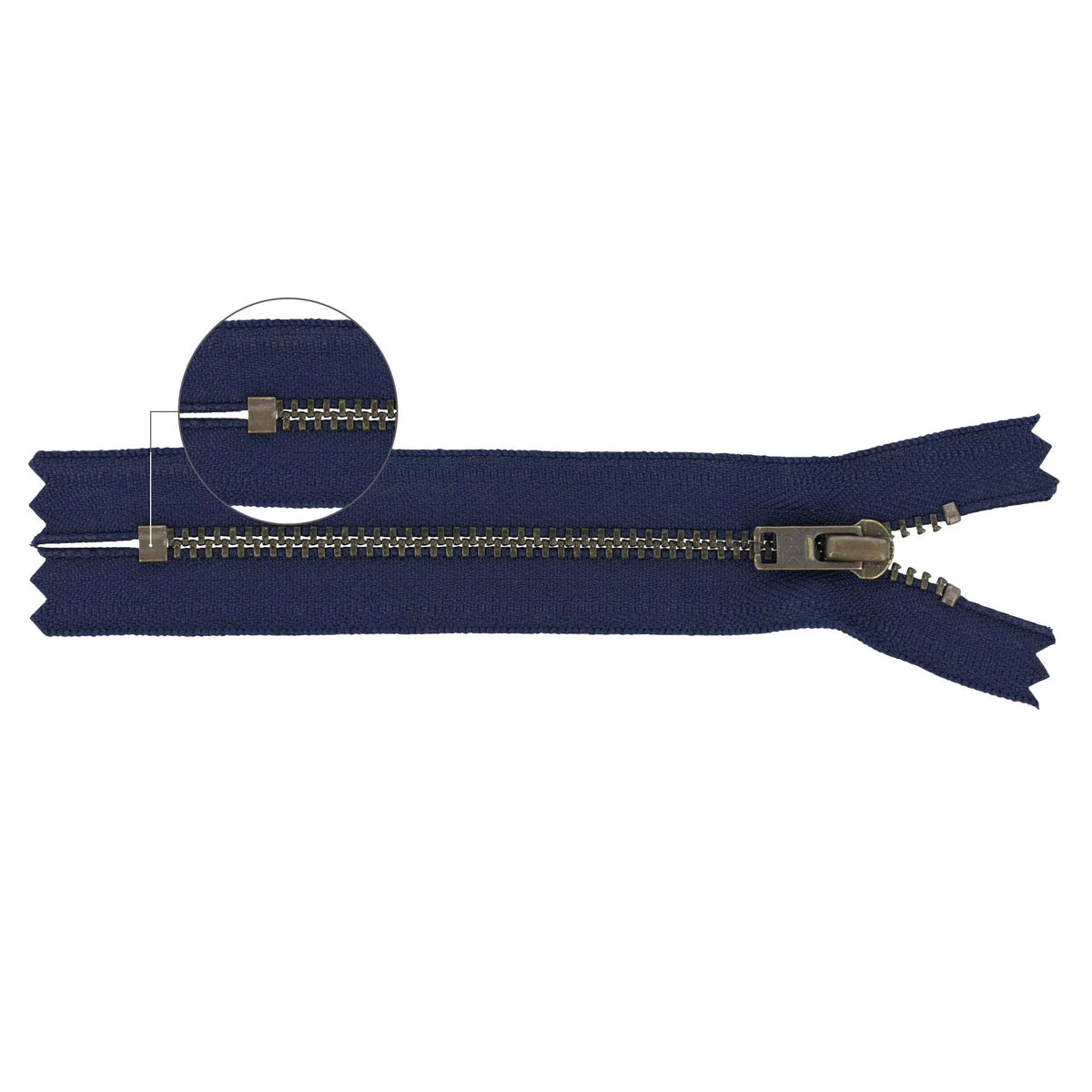 Fermeture éclair métallique YKK YZiP® – Laiton
