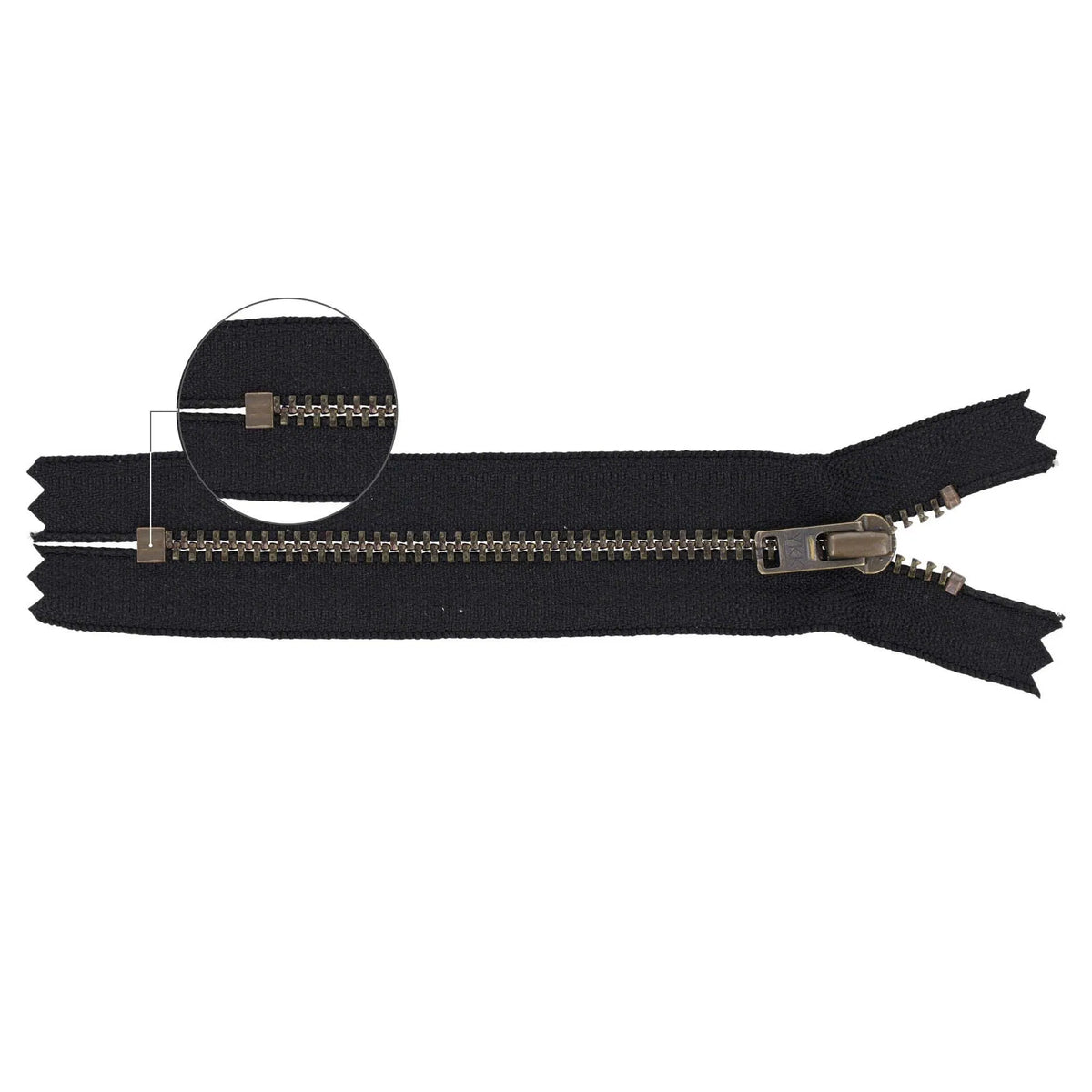 Fermeture éclair métallique YKK YZiP® – Laiton