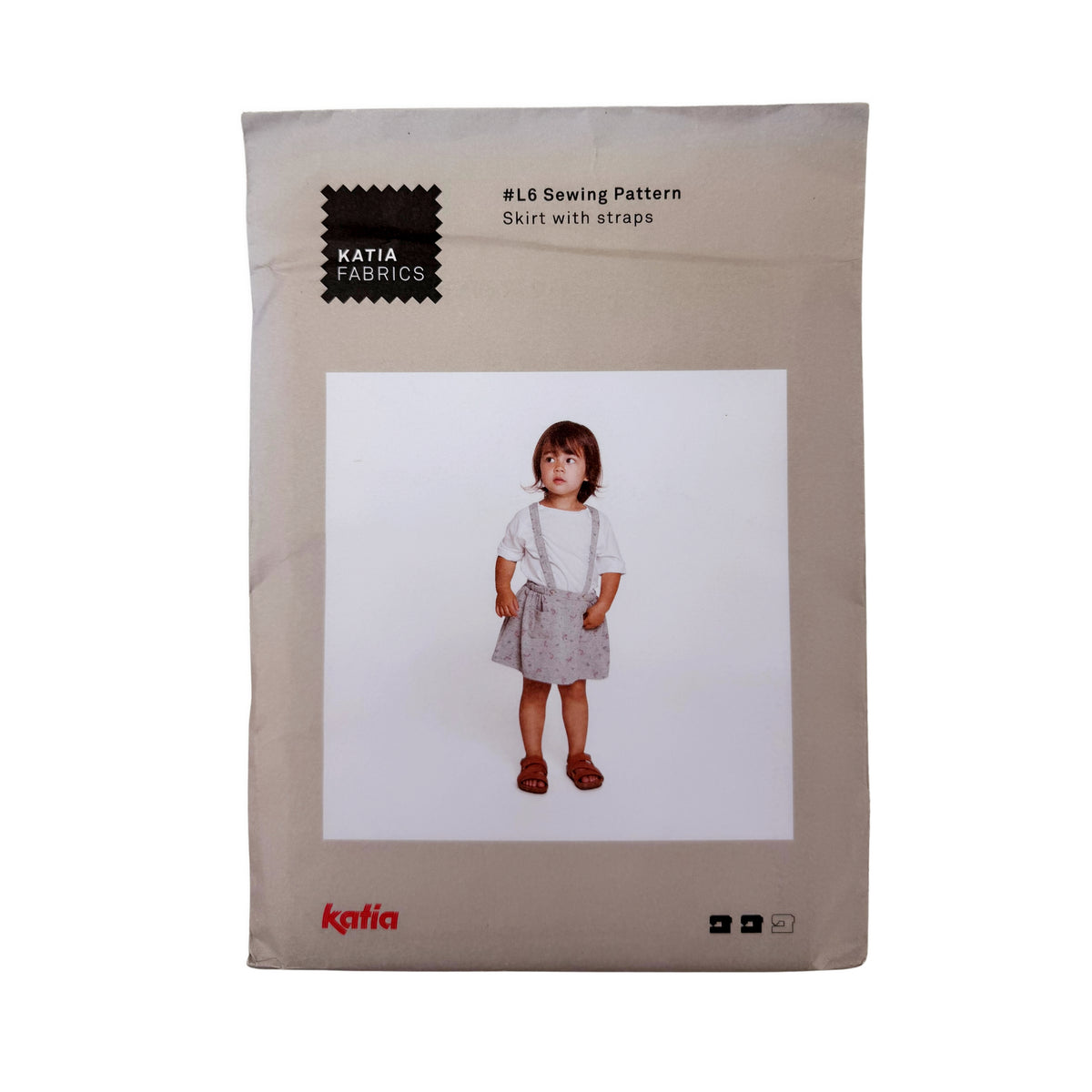 Patron de couture Katia Fabrics L6 – Jupe à bretelles enfant