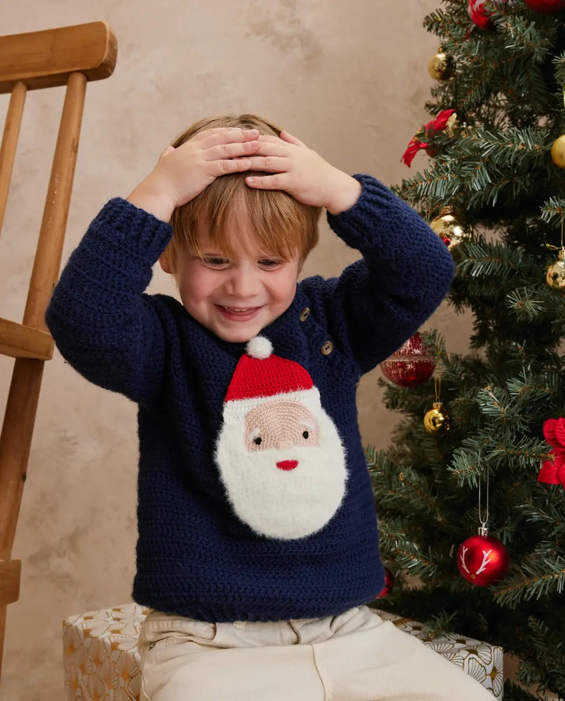 MODÈLE PULL ENFANT CHIEN ARSENE