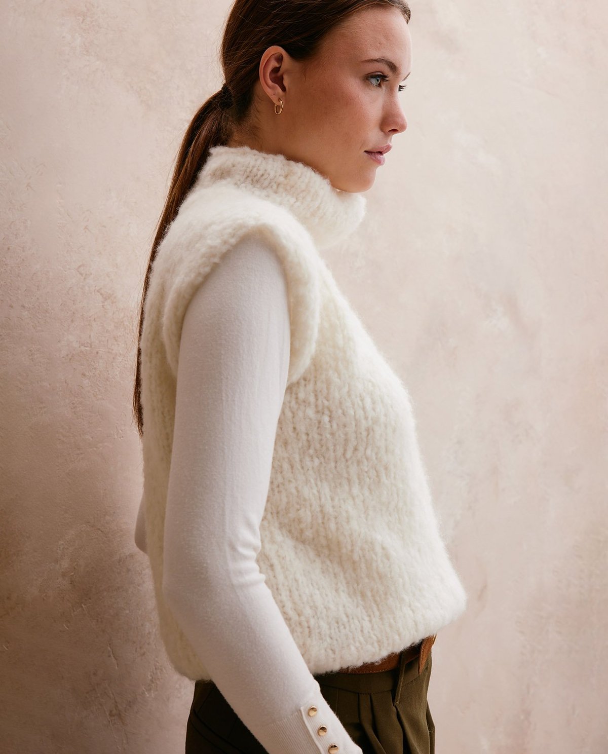 MODÈLE PULL SANS MANCHES FEMME VIRGINIE