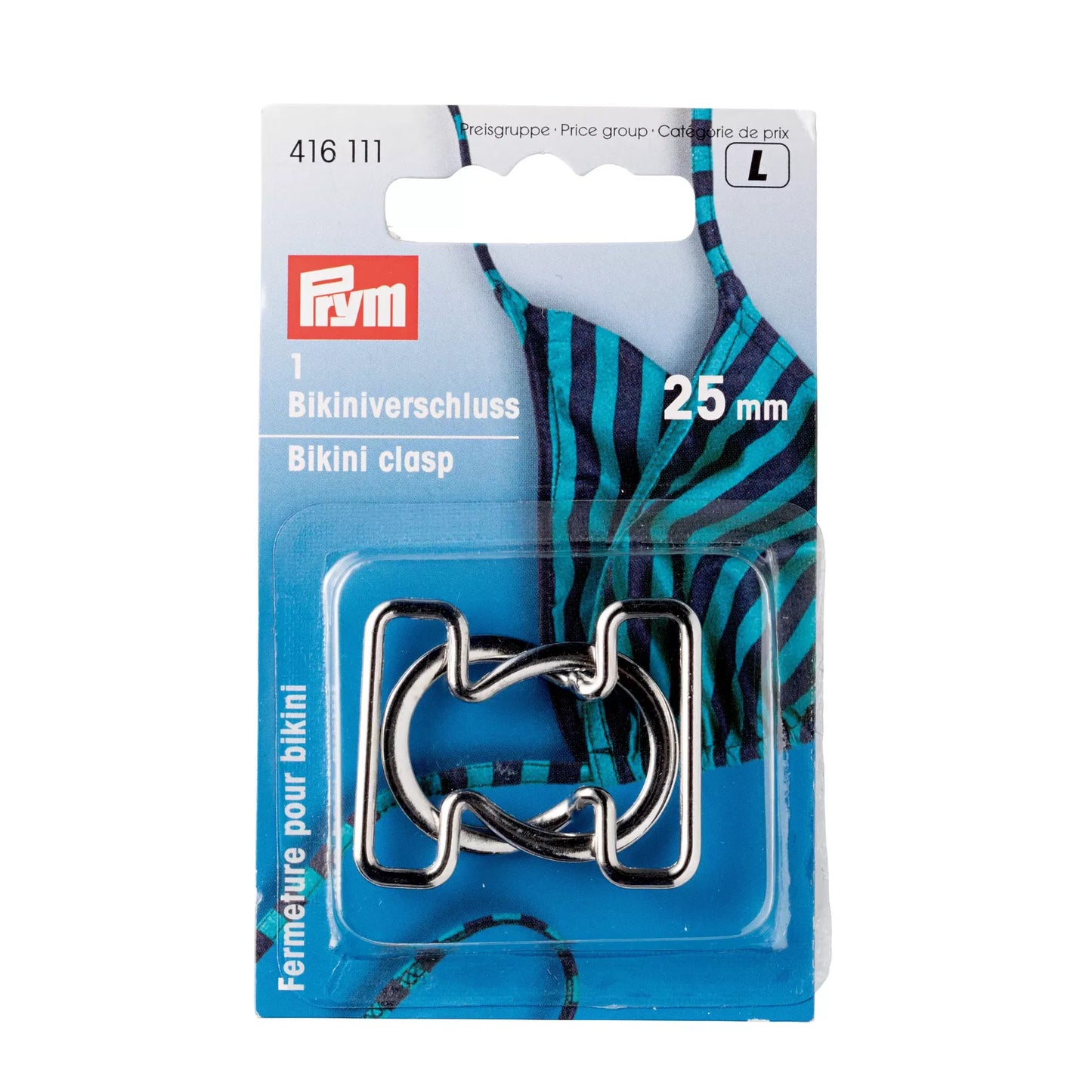 Clips pour bikinis et ceintures, argenté