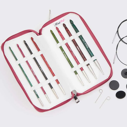 KnitPro Dreamz – Set Deluxe de crochets tunisiens interchangeables