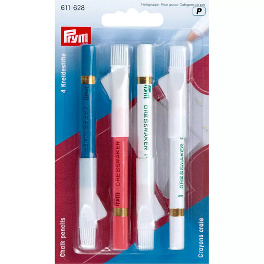 Crayons craie et pinceau