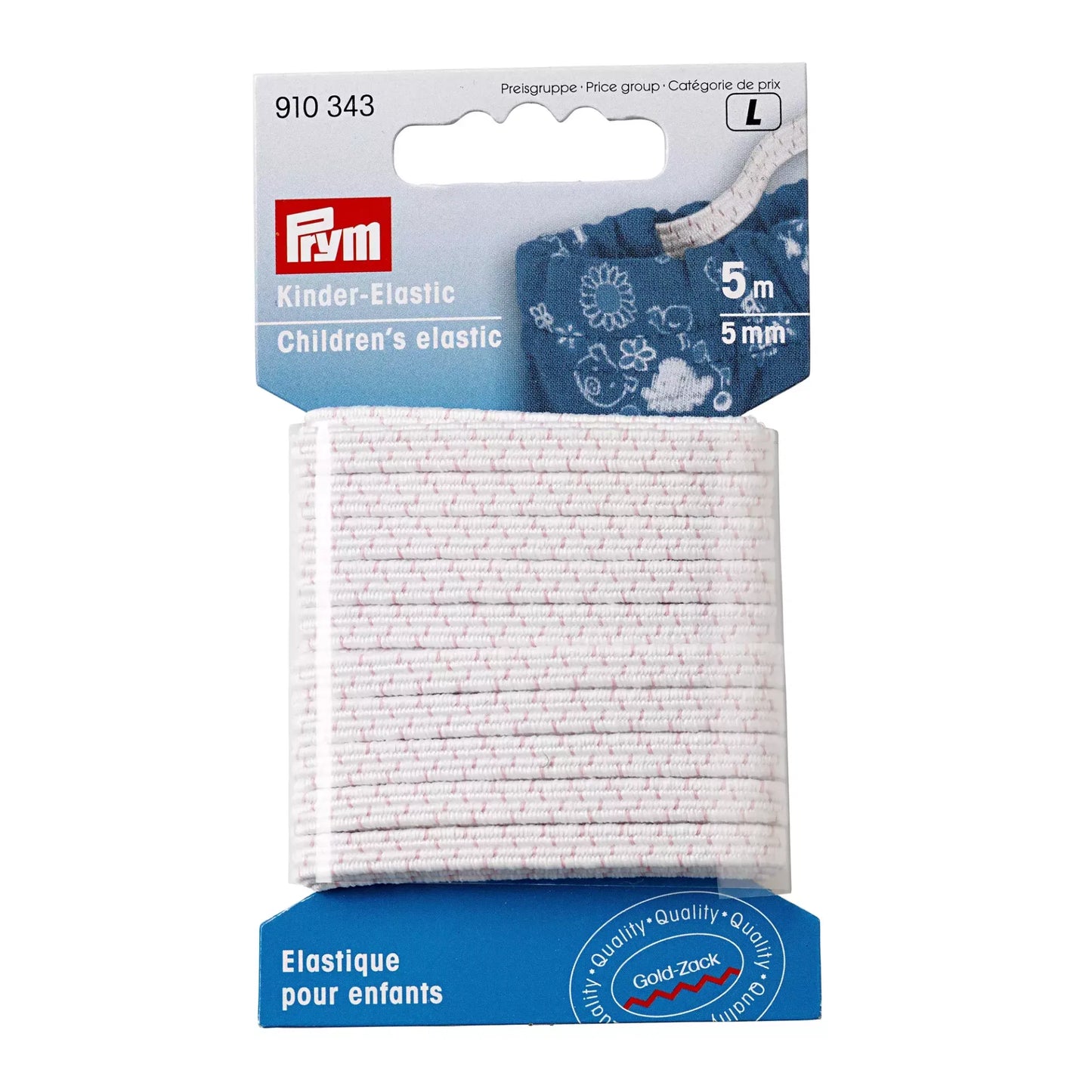 Elastique enfant 5mm blanc