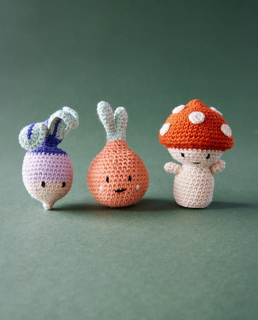 MODÈLE AMIGURUMIS LE TRIO DE LÉGUMES