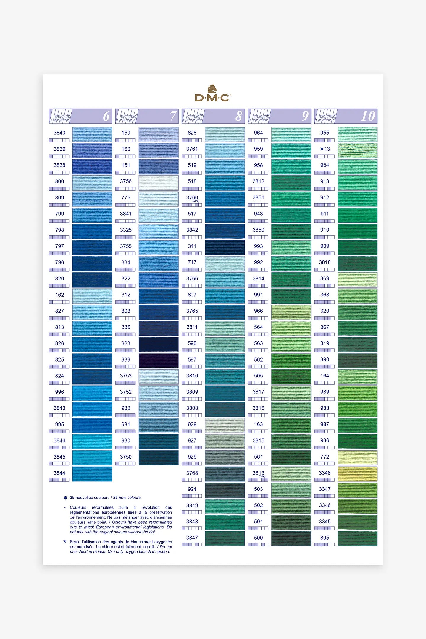 Nuancier Imprimé 500 Coloris Mouliné